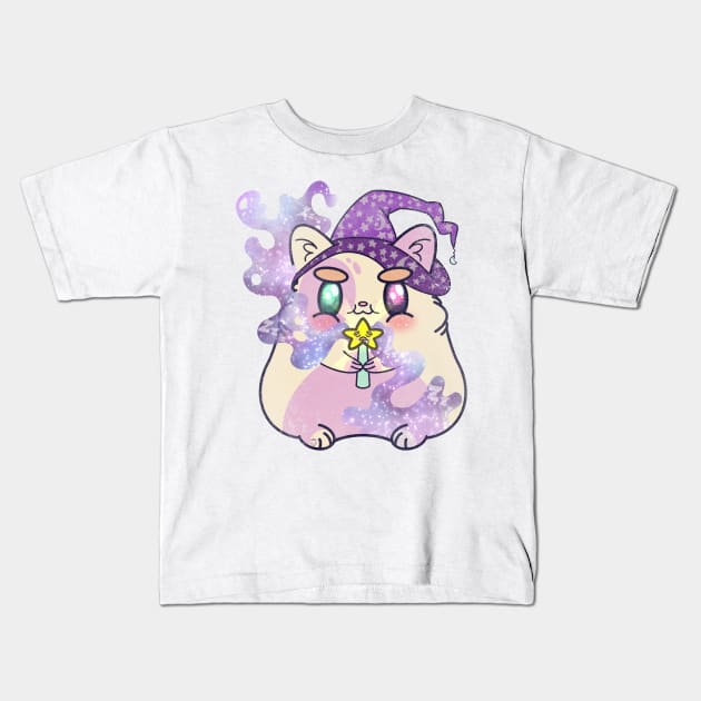 Kawaii Hamster Wizard Vintage Look Kids T-Shirt by The Gumball Machine